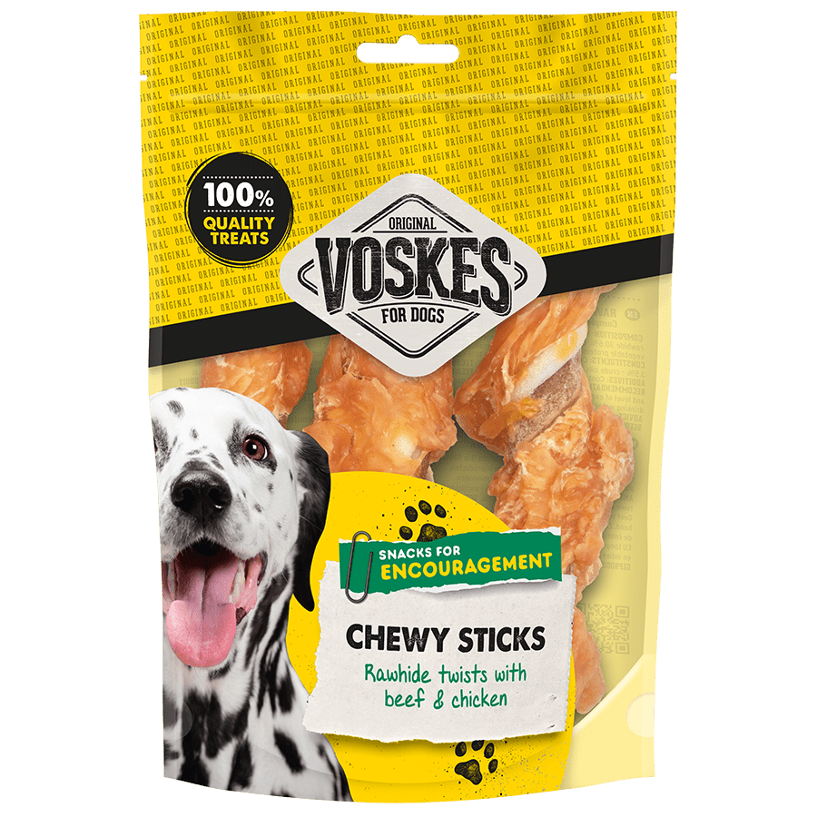Bâtonnets en peau de vache avec bœuf et poulet - 3 pièces