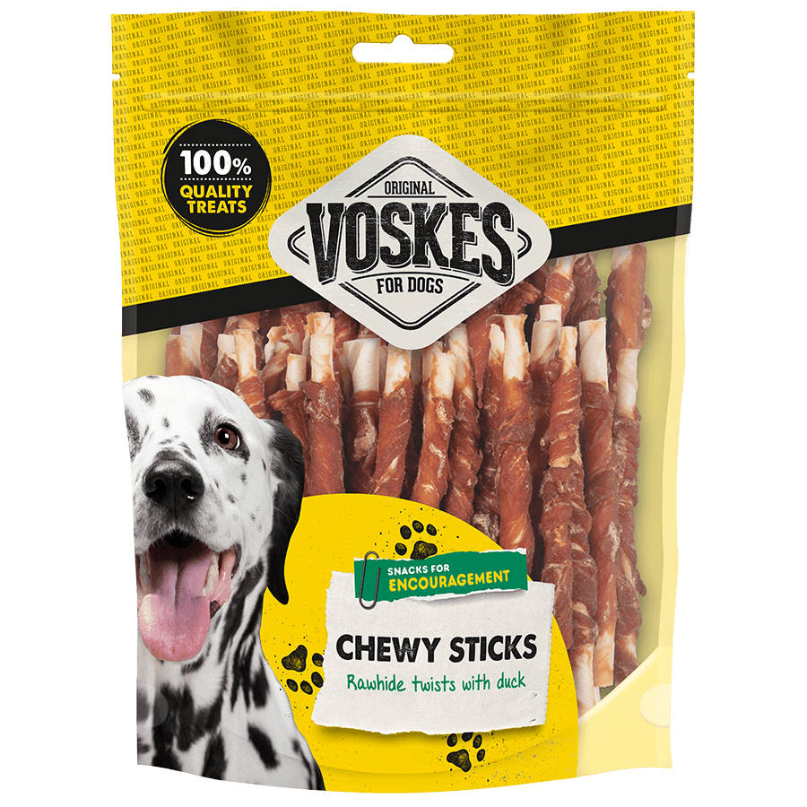 Runderhuid Sticks Met Eend - 40 stuks