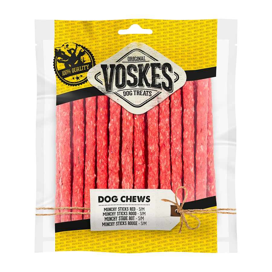 Munchy Sticks Rood 12,5cm - 25St