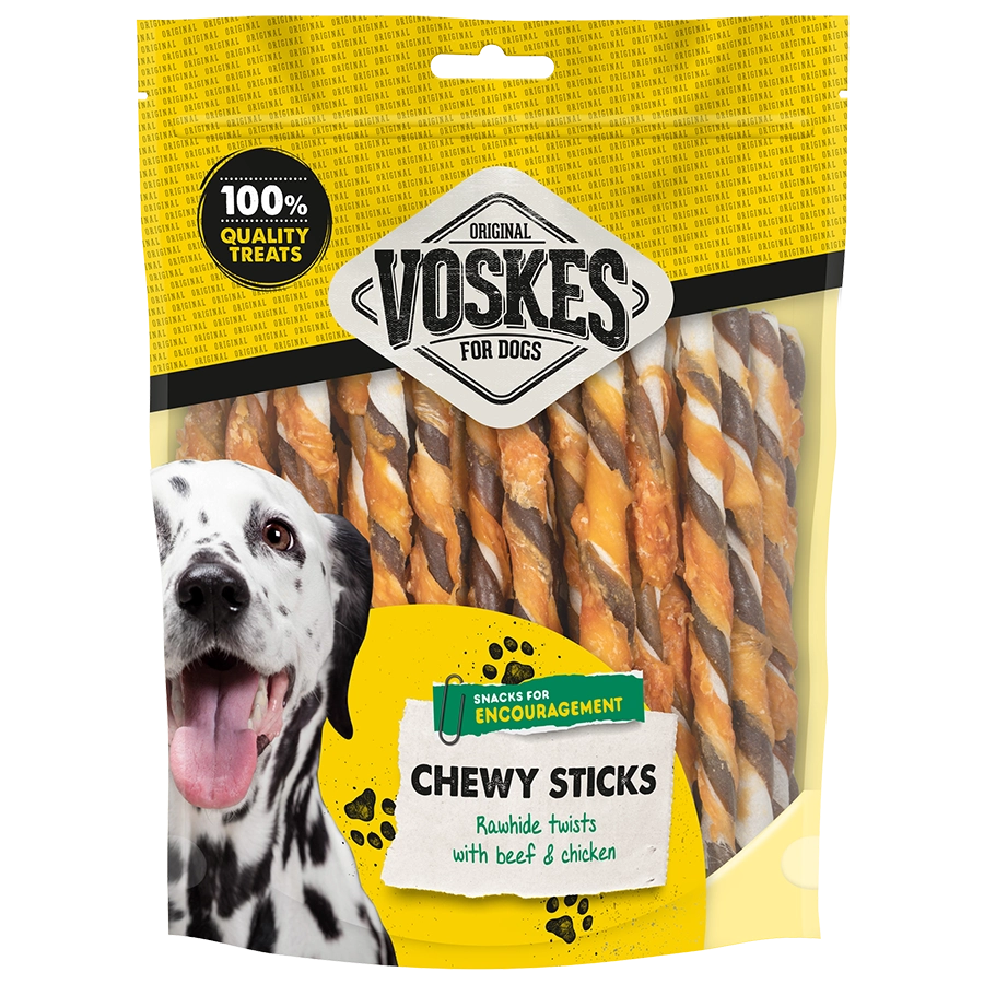 Runderhuid Sticks Met Rund & Kip - 40 stuks