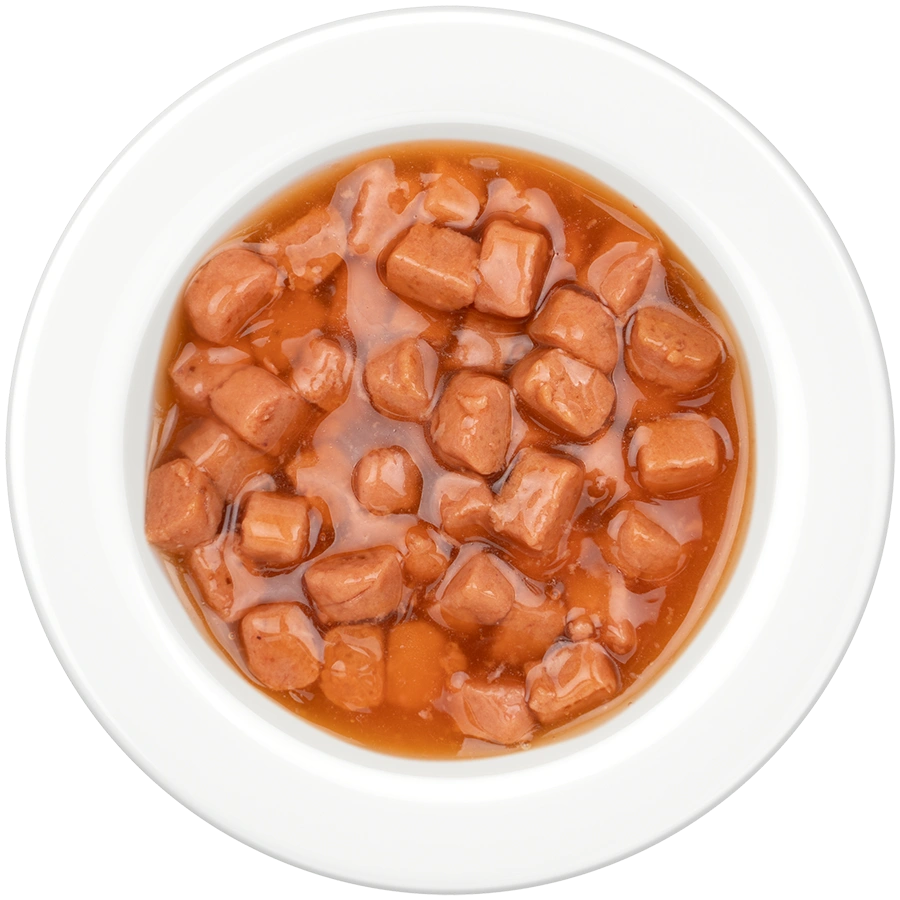 Chunks in saus met kip 85gr - Afbeelding 3